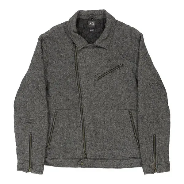 Armani Exchange Jacket - 2XL Grey Wool Blend