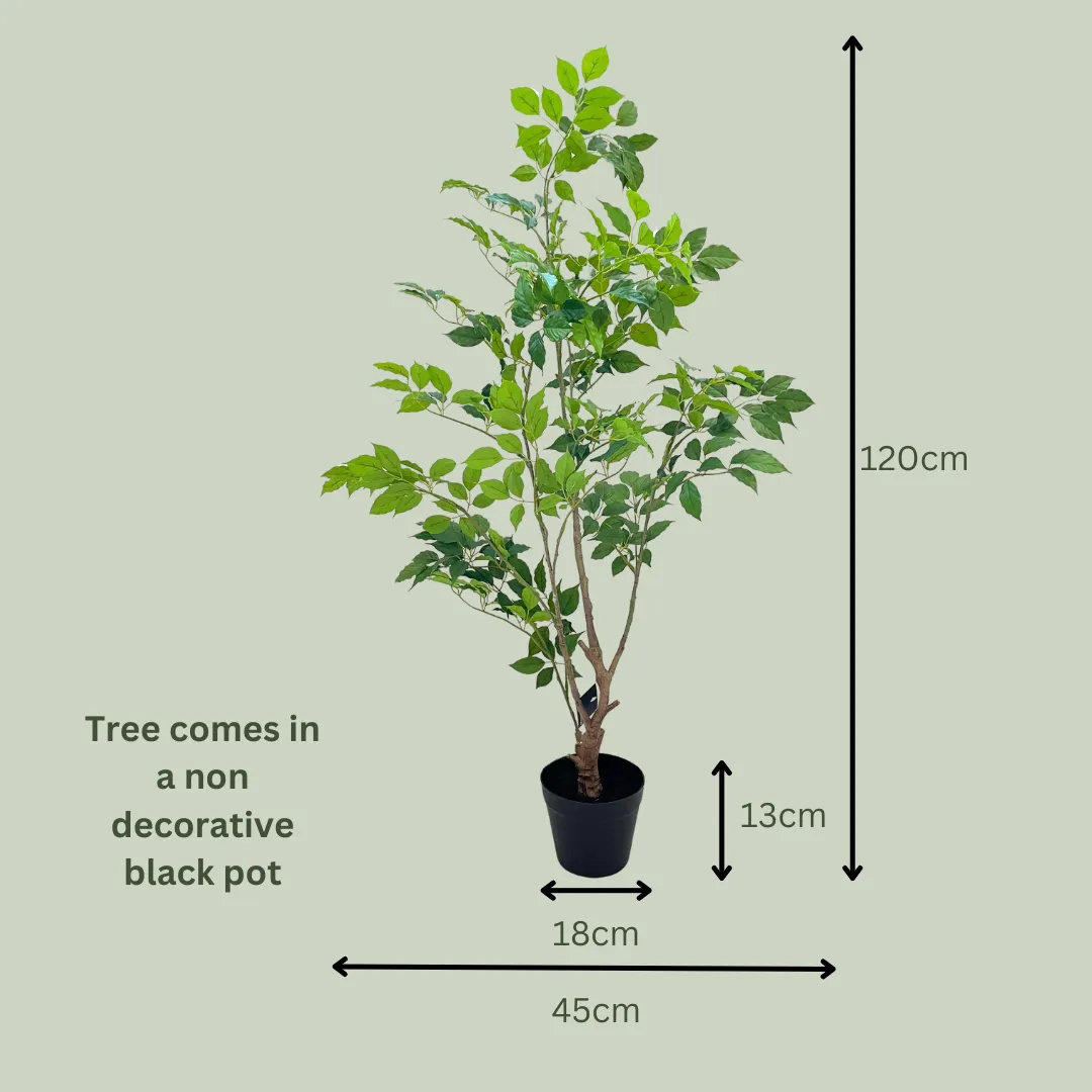 Artificial Green Ficus Tree