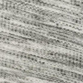 Ash Gray-White-Black Texture Stretch Brushed Thermal Knit Fabric