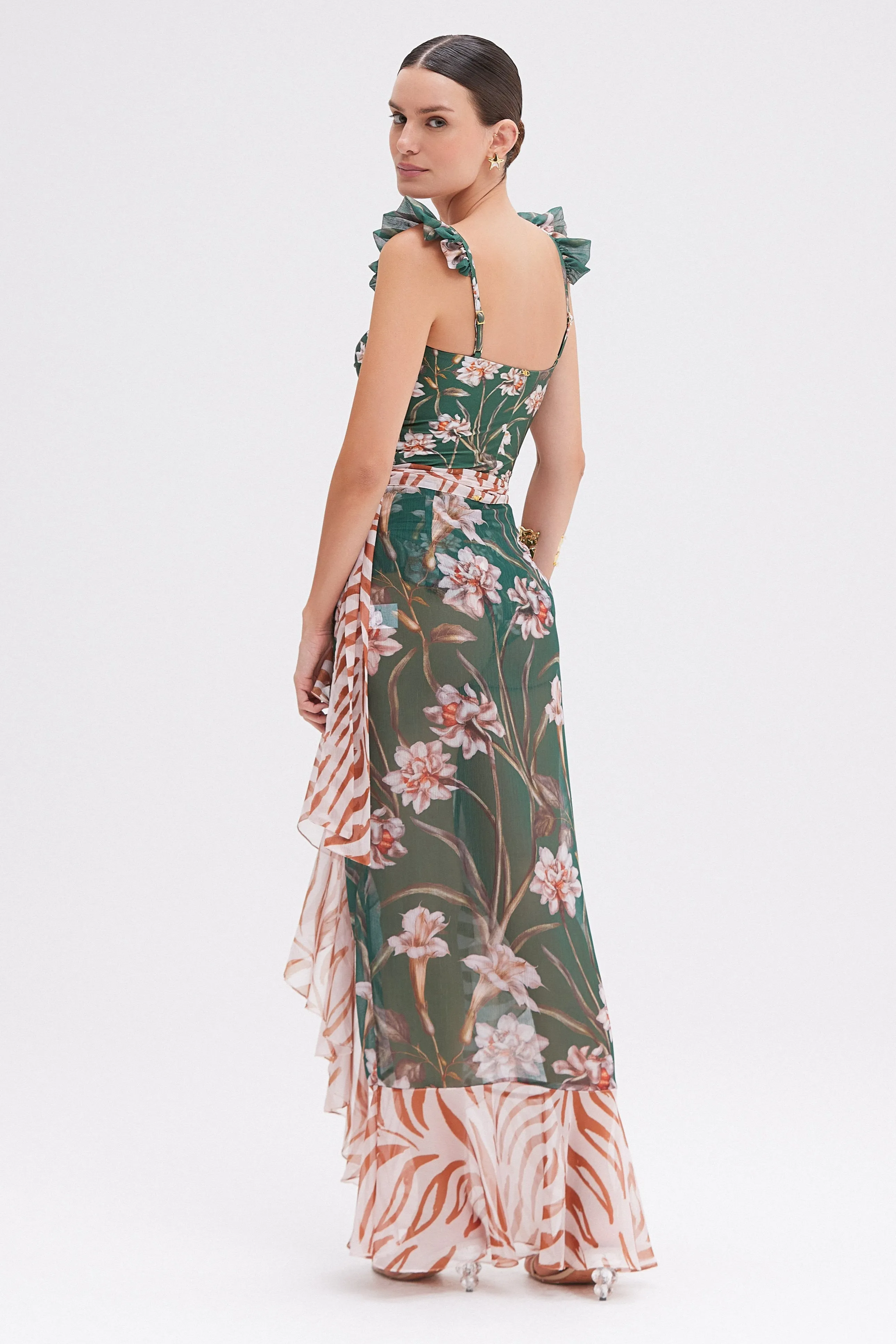 BOTANIC RETRO WRAP SKIRT