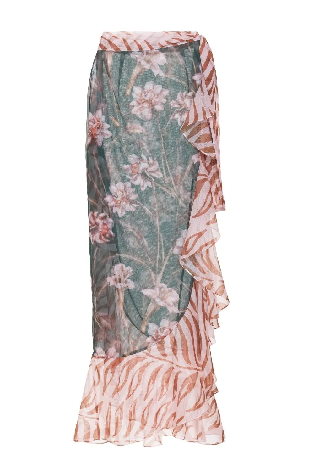 BOTANIC RETRO WRAP SKIRT