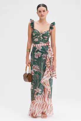 BOTANIC RETRO WRAP SKIRT