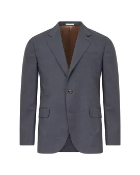 Brunello Cucinelli New Men's Grey Micro Check Sport Coat Blazer