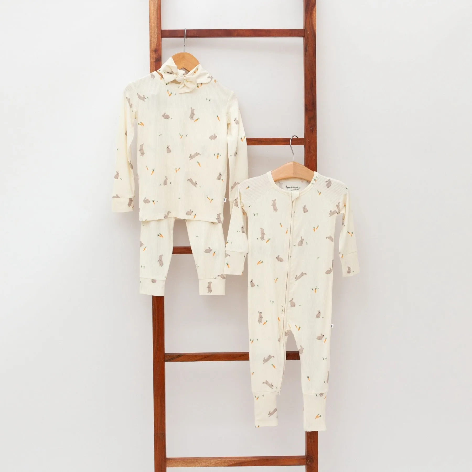 Bunnies Small Ribbed Two-Piece Set