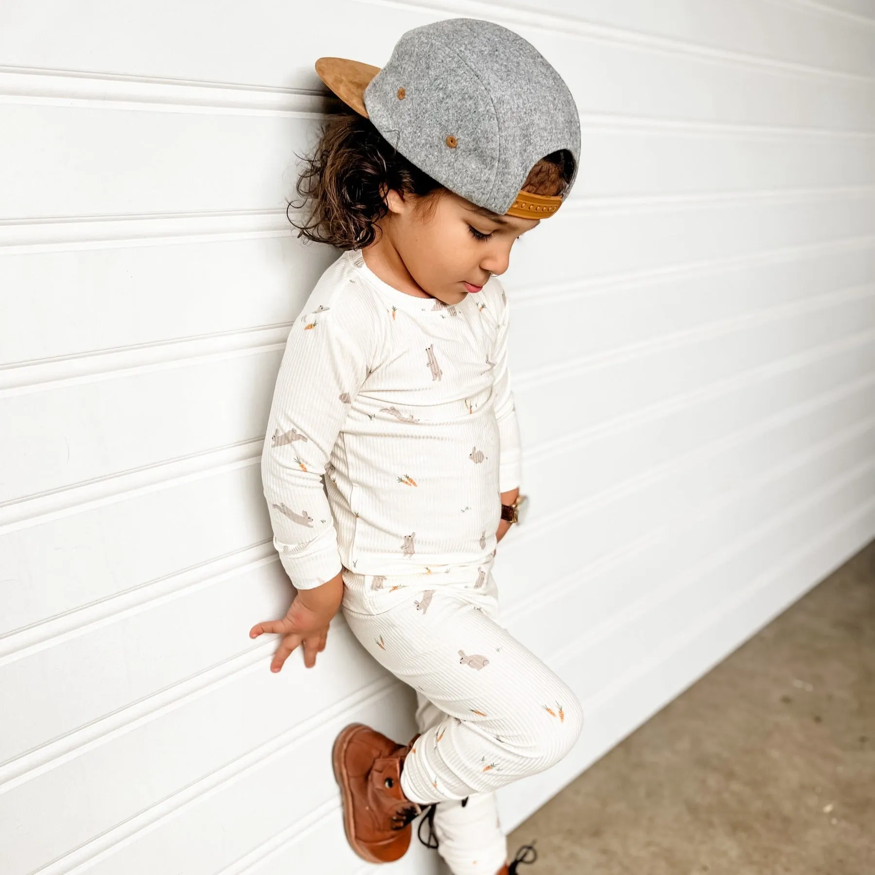 Bunnies Small Ribbed Two-Piece Set