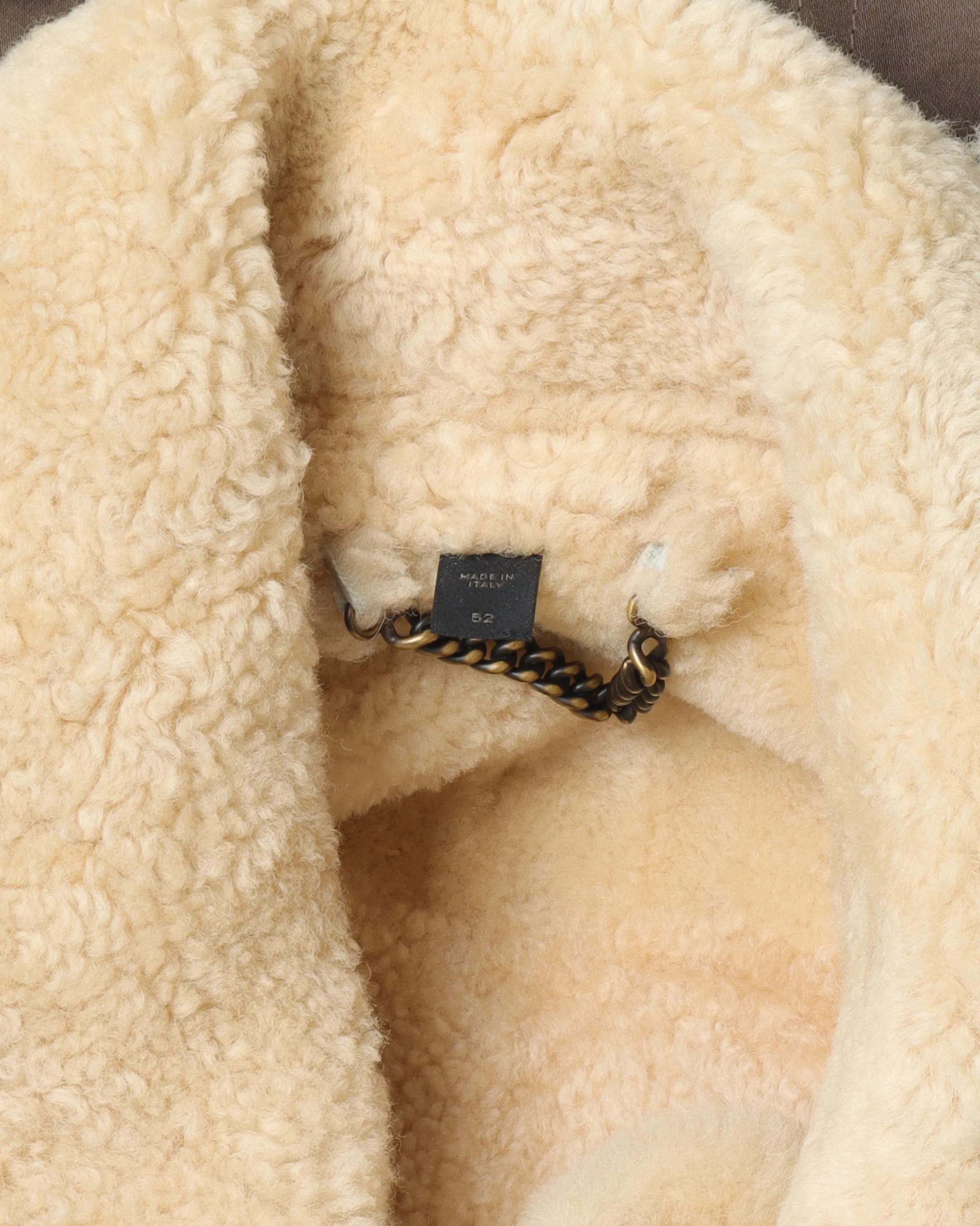 Canvas Shearling Bondage Jacket