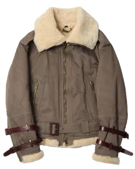 Canvas Shearling Bondage Jacket