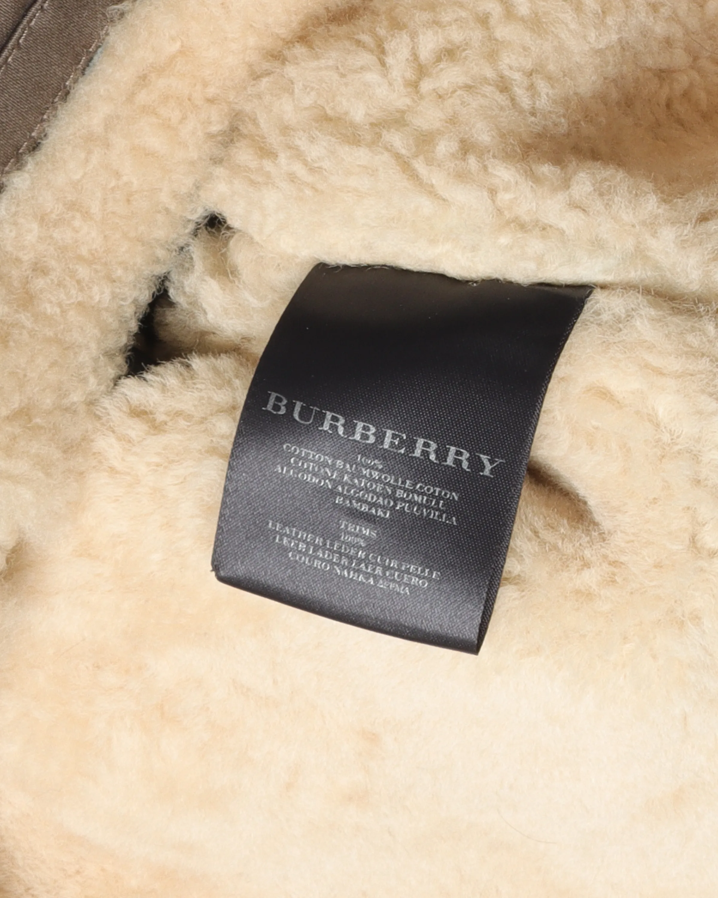 Canvas Shearling Bondage Jacket