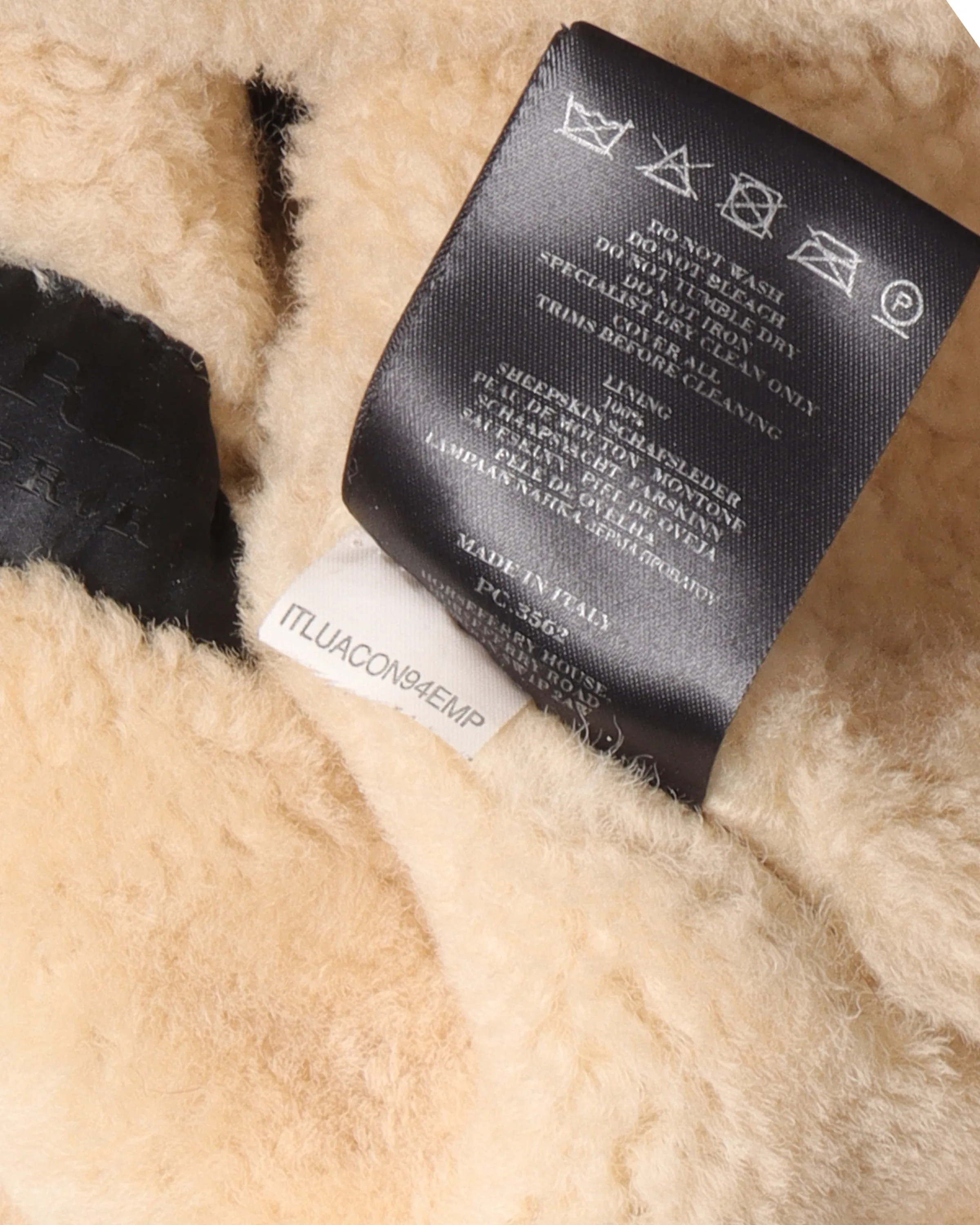 Canvas Shearling Bondage Jacket