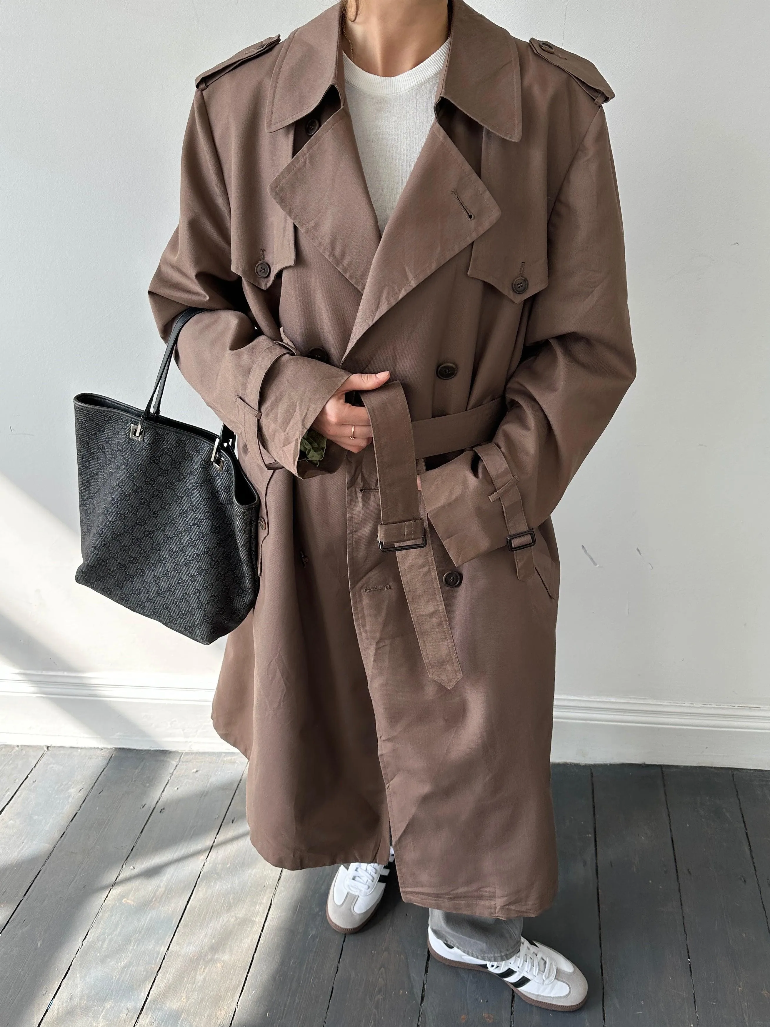 Christian Dior Monsieur Belted Cotton Trench Coat - L/XL