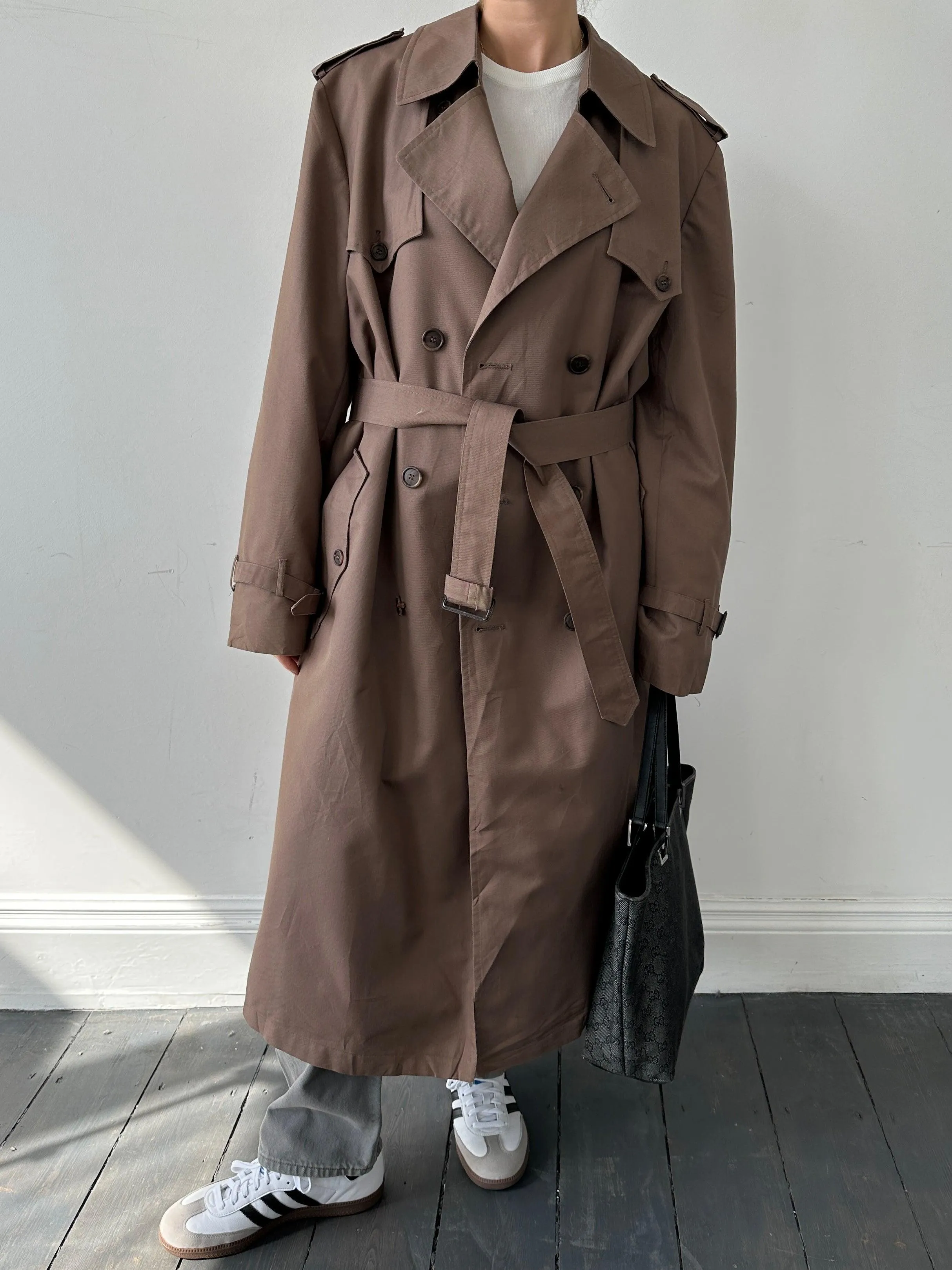 Christian Dior Monsieur Belted Cotton Trench Coat - L/XL