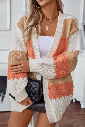 Cozy - Trendy oversized striped knitted cardigan for women