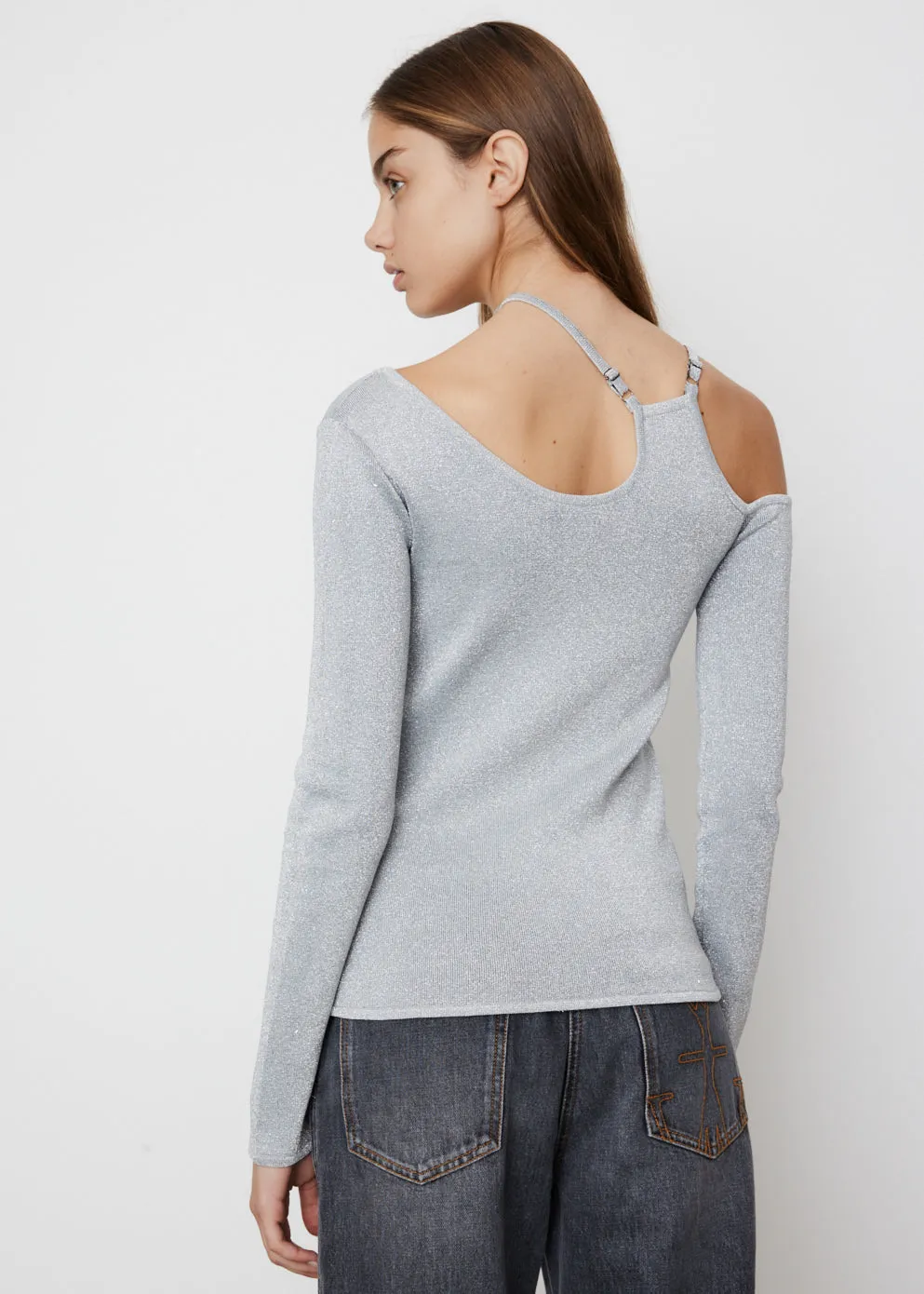 Cut Out Detail Asymmetric Top