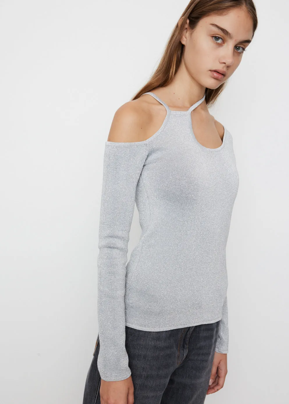 Cut Out Detail Asymmetric Top