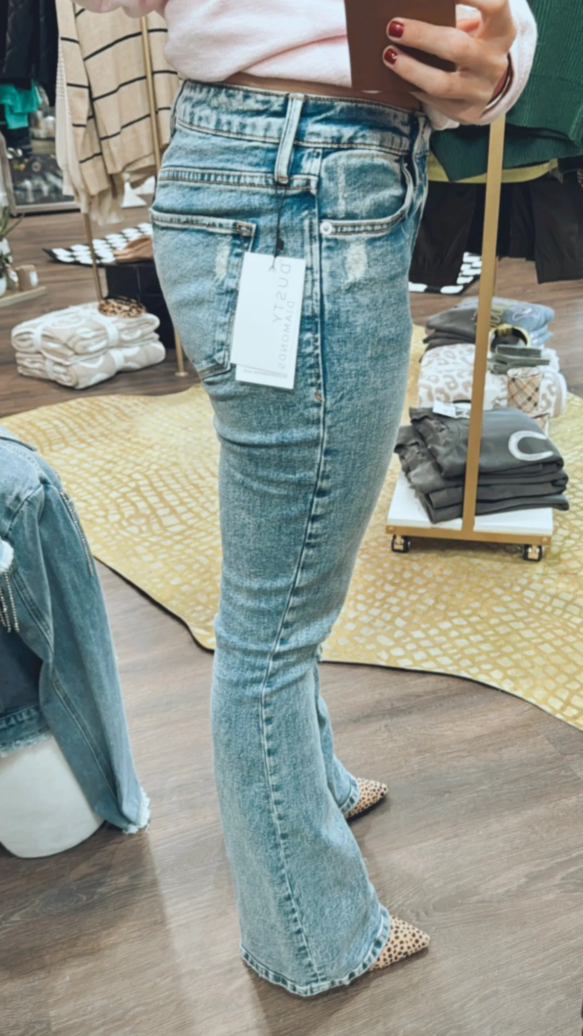 Dear John ‘Rosa’ High Rise Flare Jean in Fountain