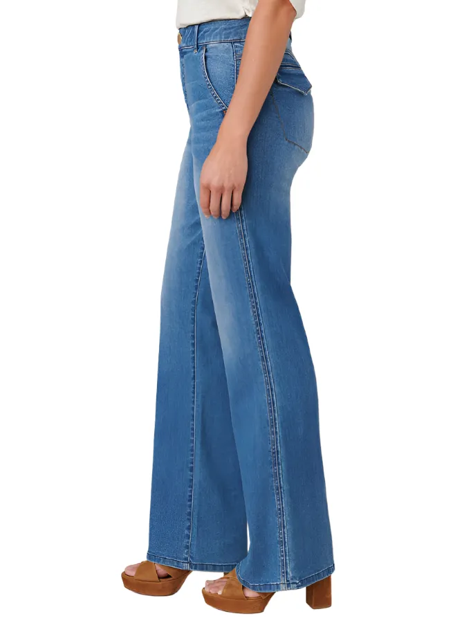 Democracy Womens "Ab"solution Skyrise Double Side Seam Bootcut Jeans