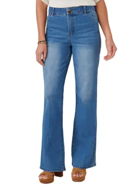 Democracy Womens "Ab"solution Skyrise Double Side Seam Bootcut Jeans