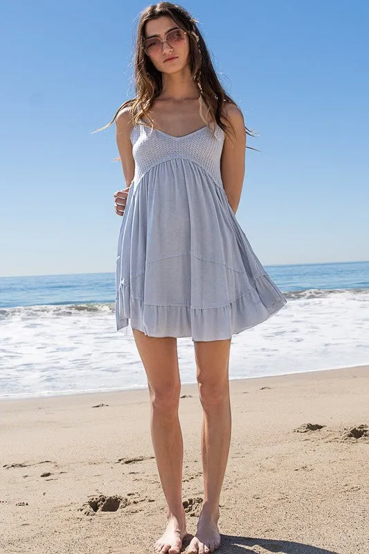 Dual Charm Ruffled Knit Tunic/Dress