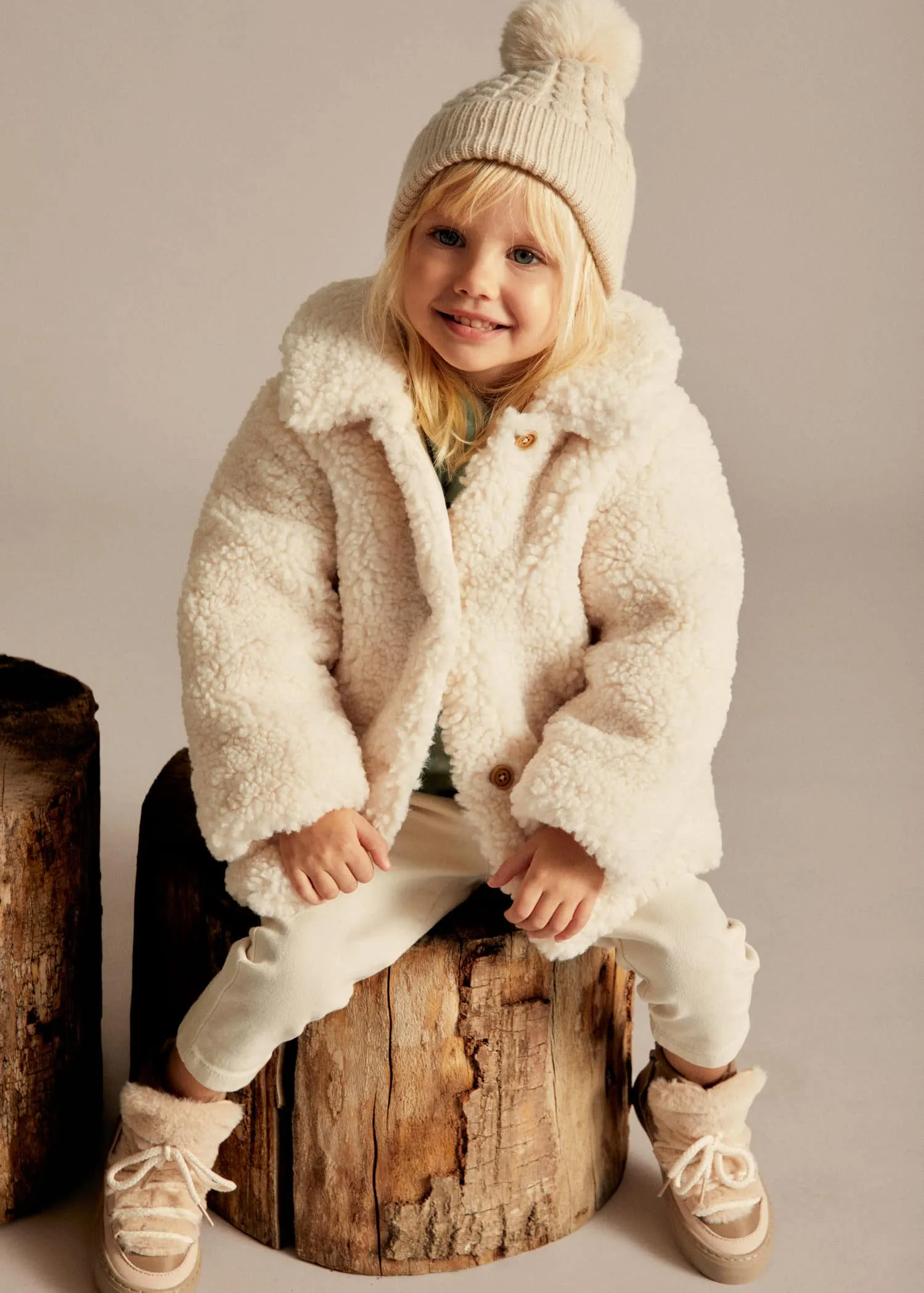 Faux shearling coat