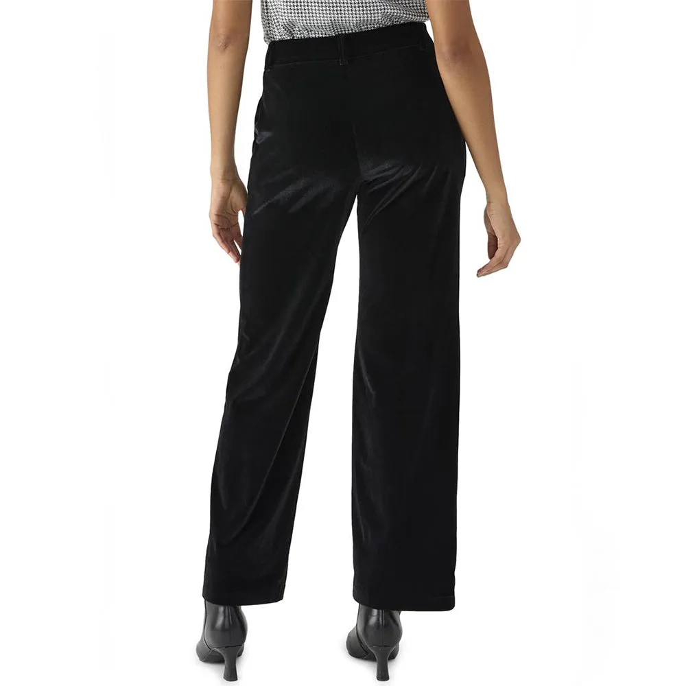 Faye Velvet Trouser (Black)