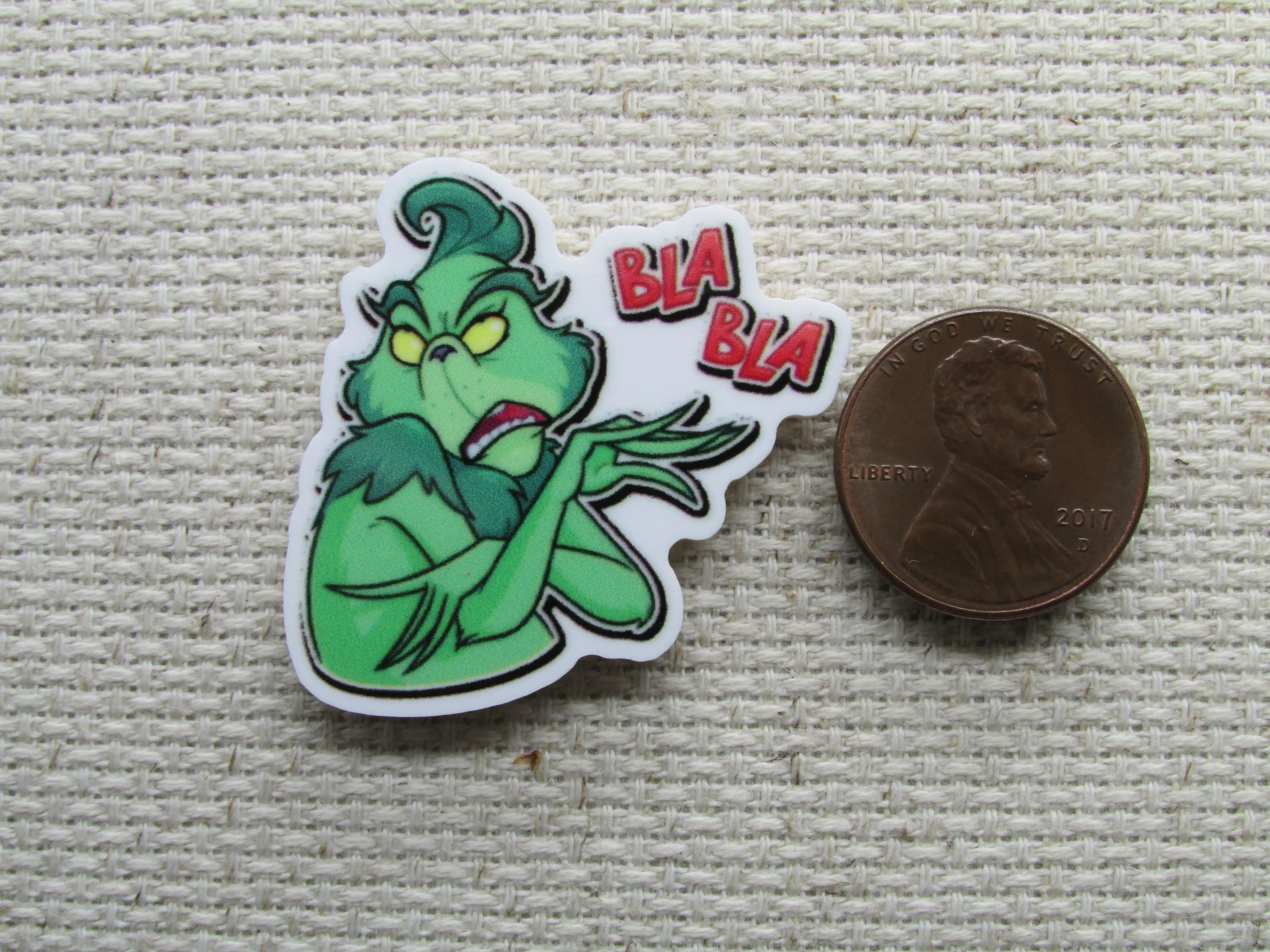 Grinch Bla Bla Needle Minder, Cover Minder, Magnet