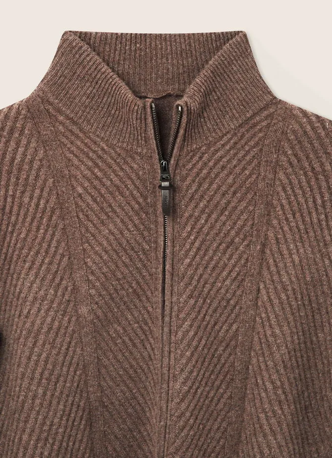 Hackett Mens L/S Marino Cashmere Zipper HM702861