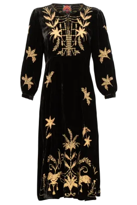 Johnny Was Velvet Palmira Midi Dress