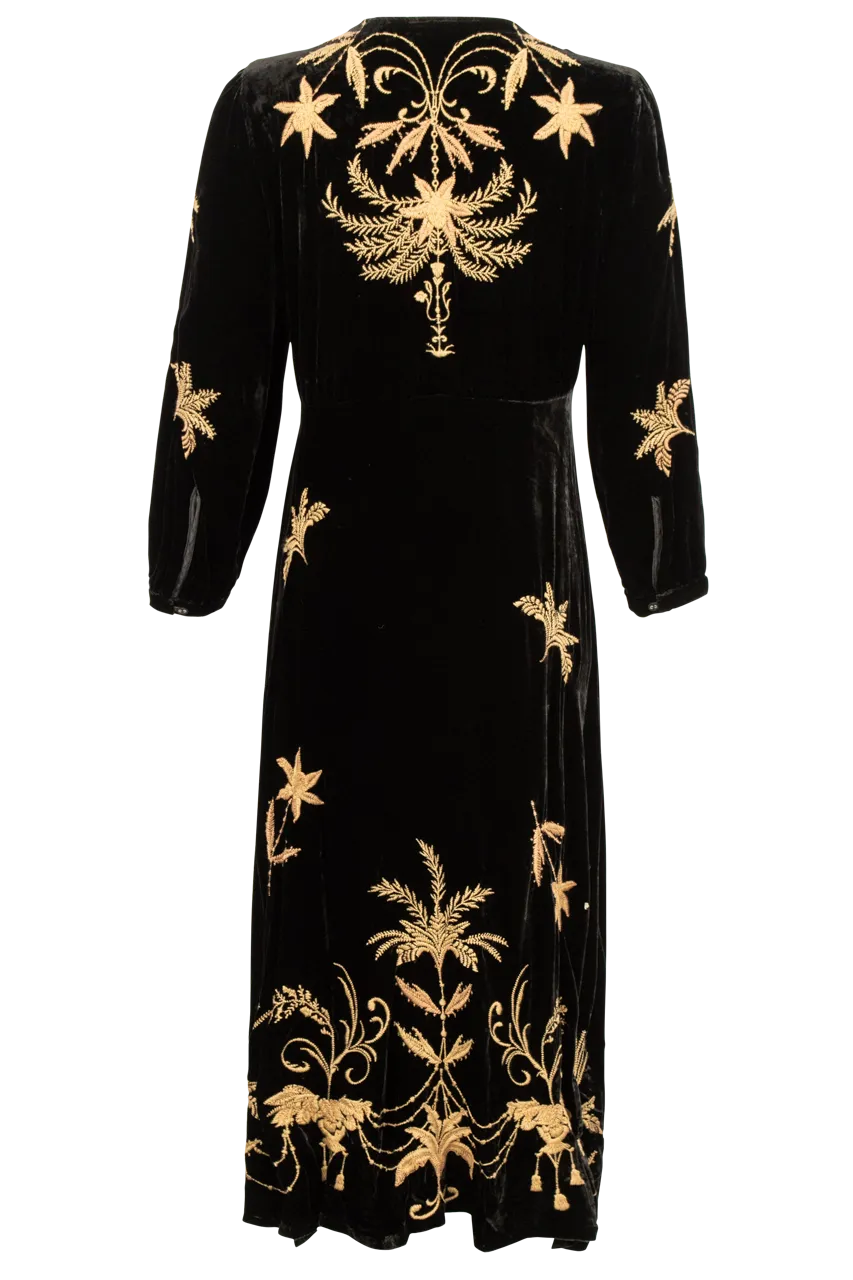 Johnny Was Velvet Palmira Midi Dress