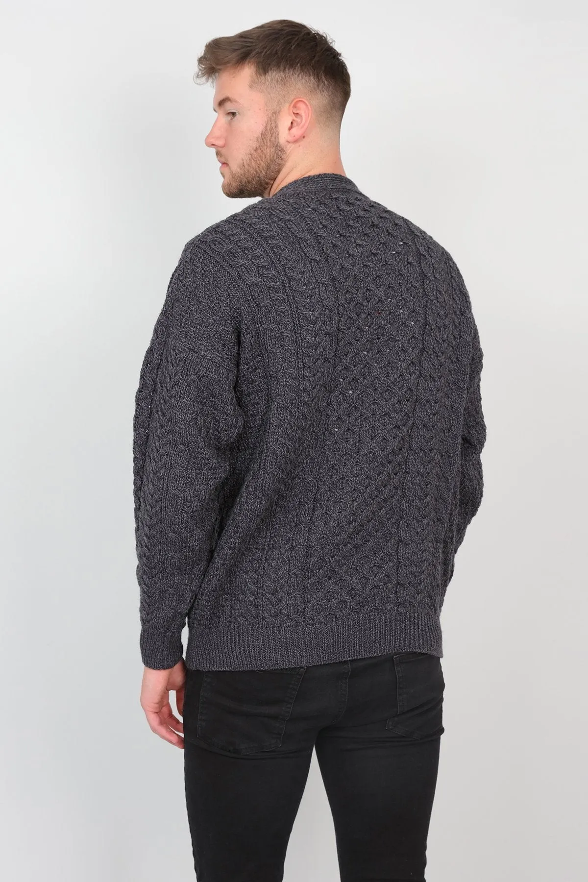 Mens V Neck Cardigan