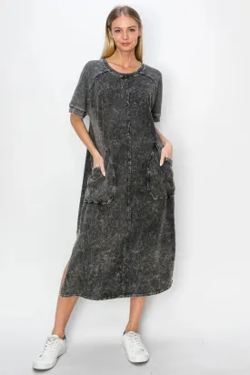 Mineral Wash Tee Dress