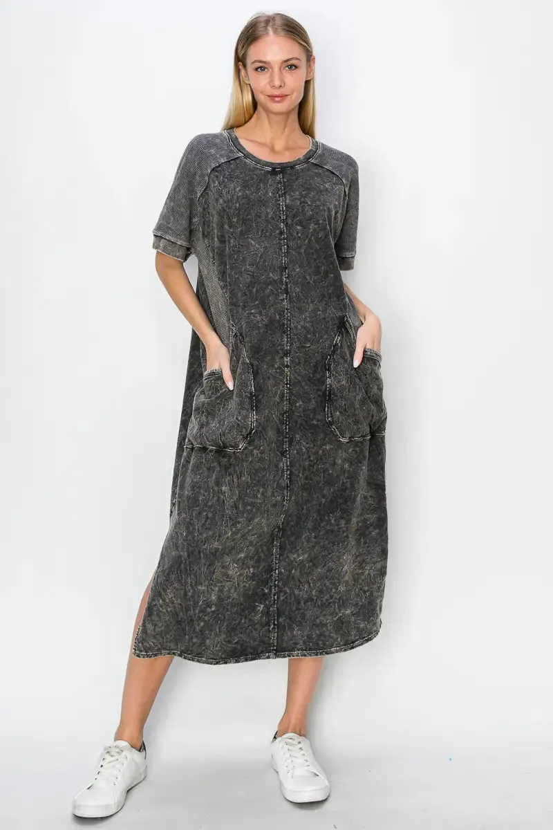 Mineral Wash Tee Dress