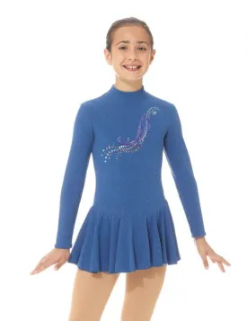 Mondor Long Sleeve Sparkle Pattern Skate Dress