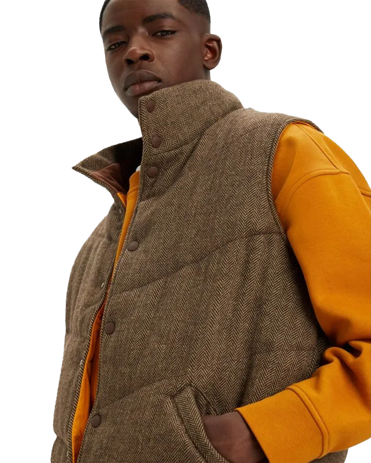 Natoma Gilet in Brown Pattern