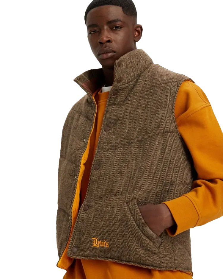 Natoma Gilet in Brown Pattern