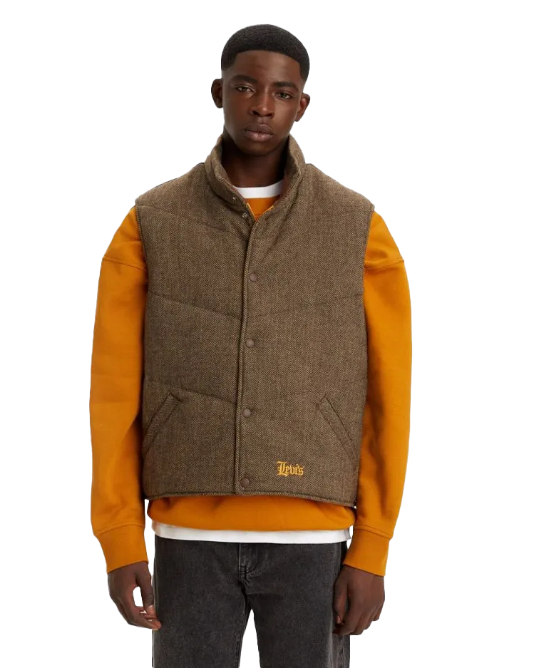 Natoma Gilet in Brown Pattern