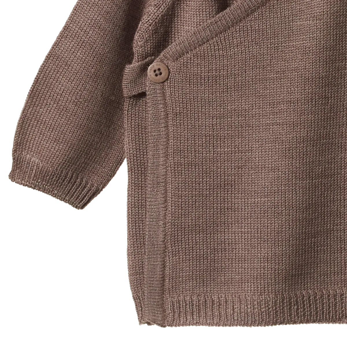 Nature Baby Merino Wool Knit Kimono Jacket - Cub Marl