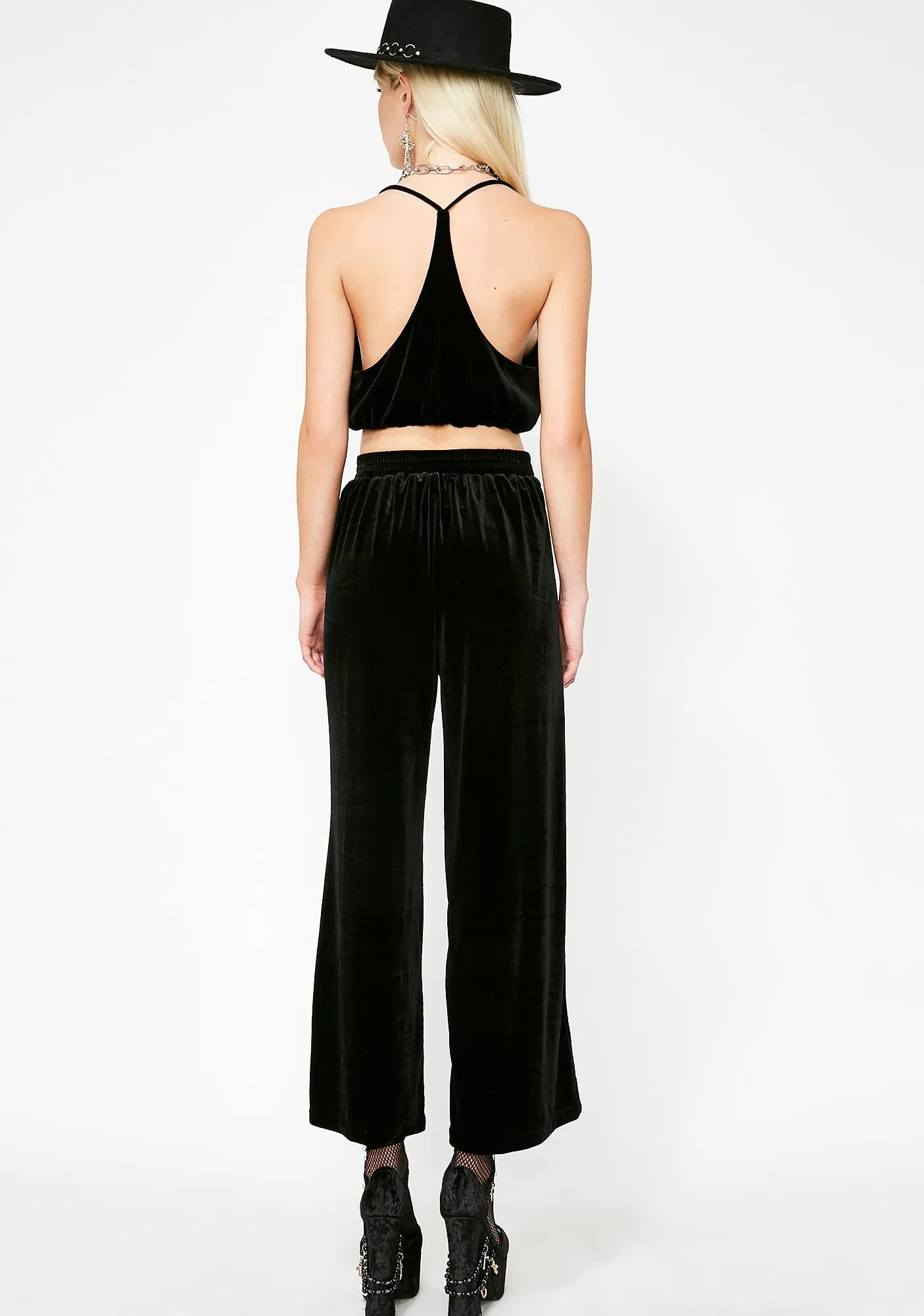 Onyx Blessings On Blessings Velvet Pants