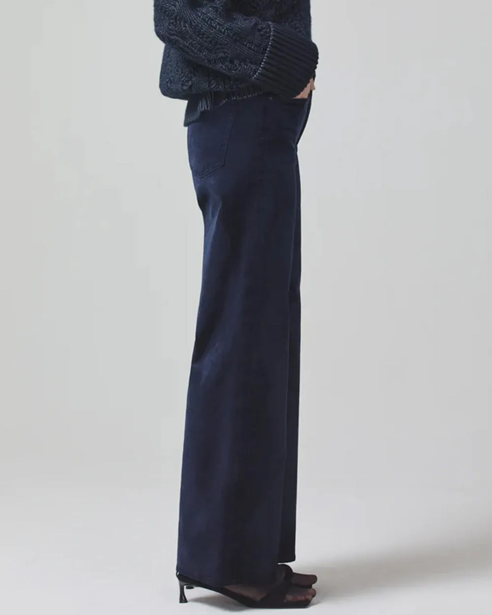 Paloma Baggy Pant in Royal Navy Velvet
