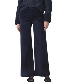 Paloma Baggy Pant in Royal Navy Velvet
