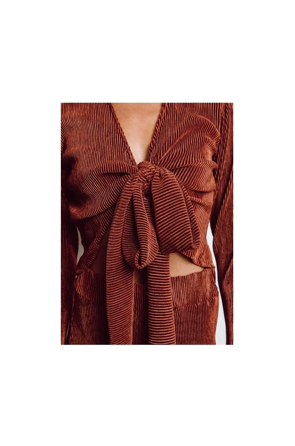Ronnie Tie Top Cinnamon