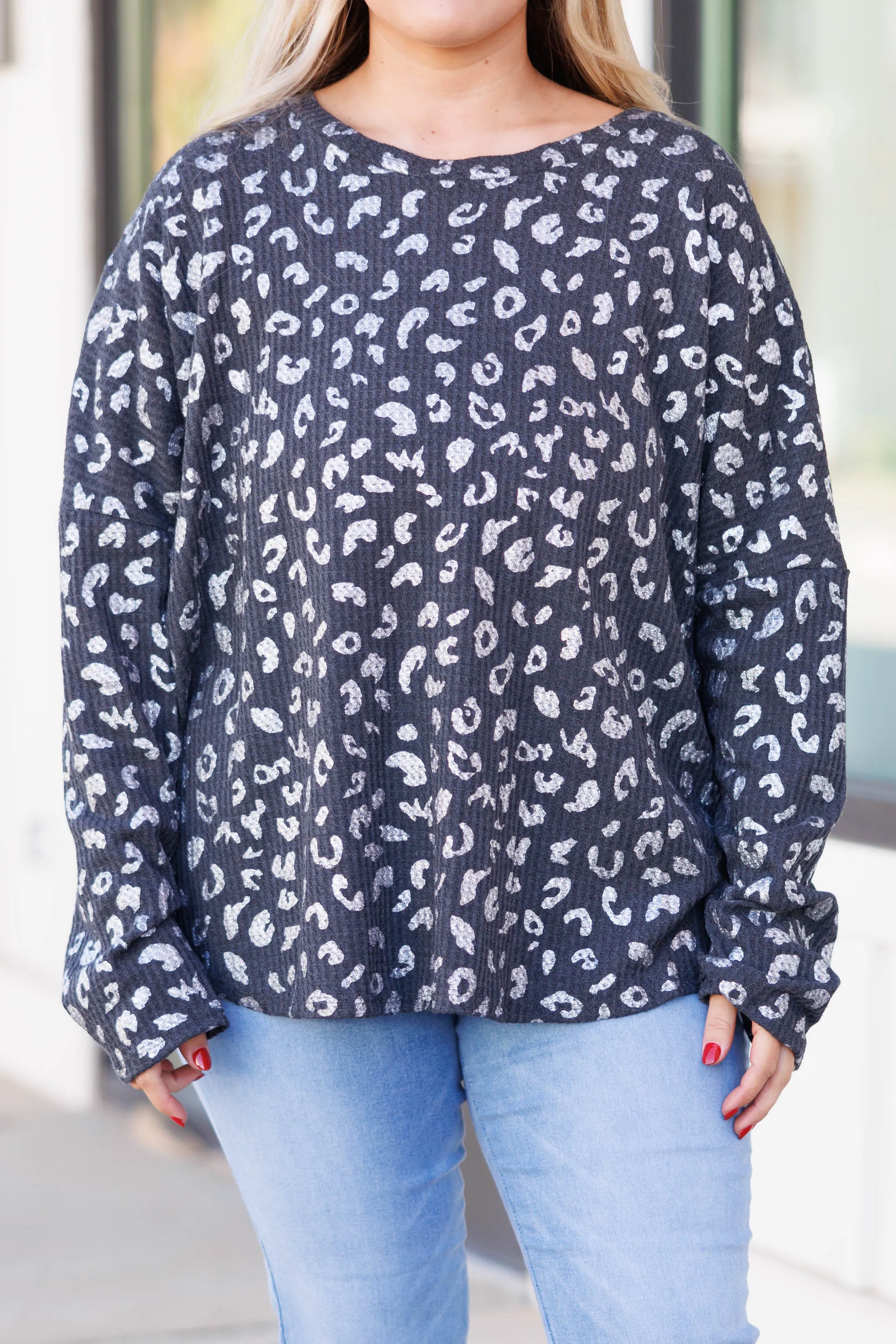Shining Spots Tee, Charcoal