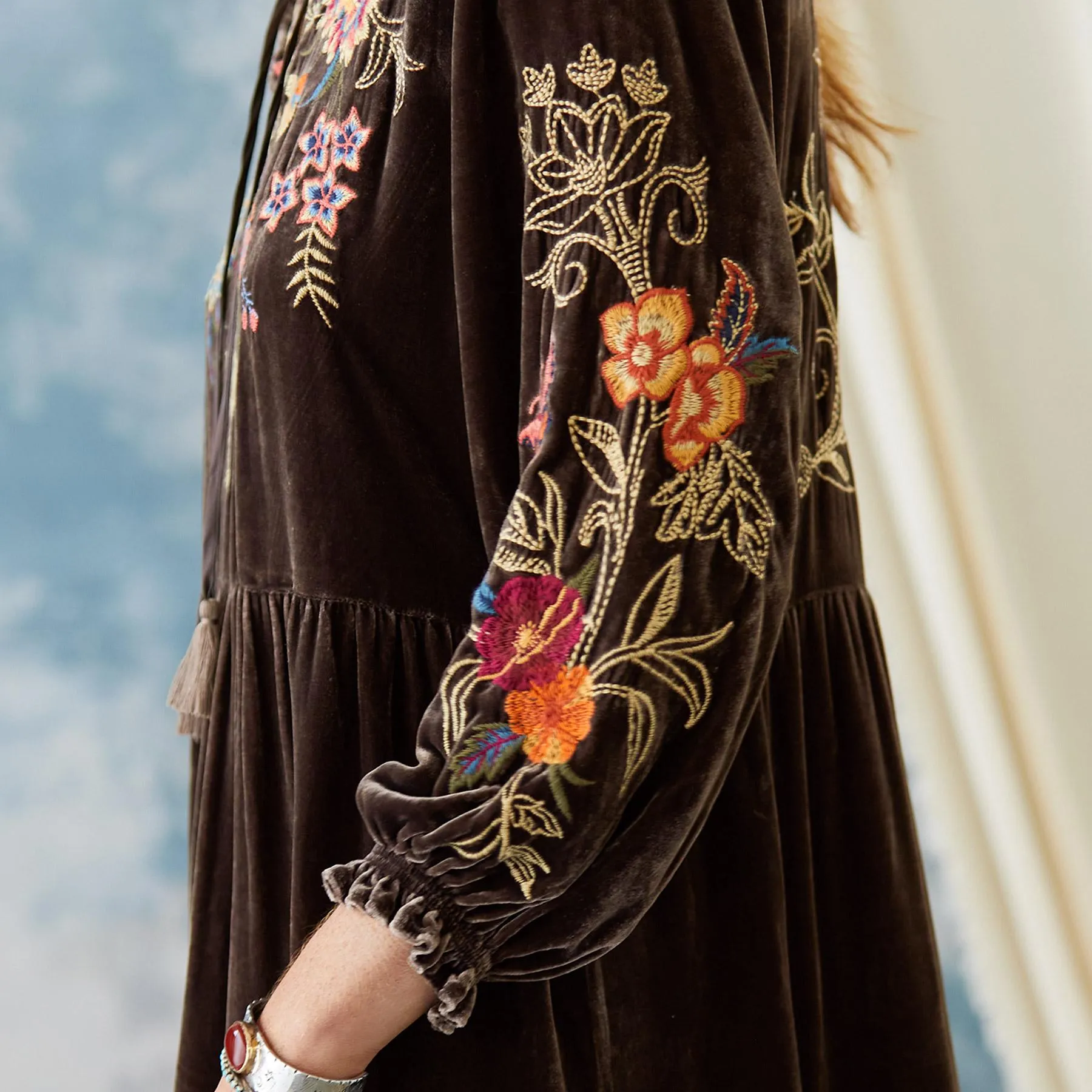 Taline Velvet Dress, Petites