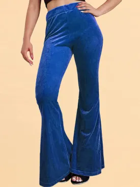 Velvet Couture Palazzos - Wide-Leg Flare Pants