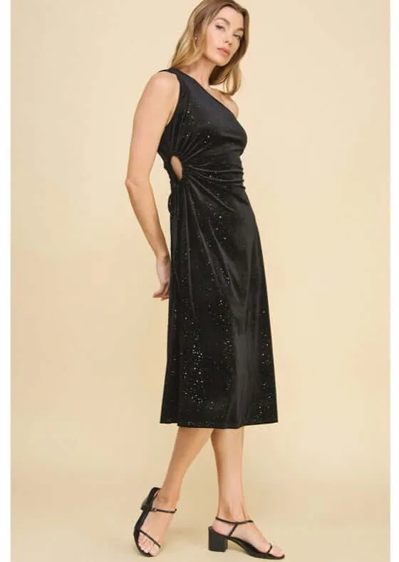Very Velvet Confetti Sparkle Dress Made in USA - Clearance Final Sale