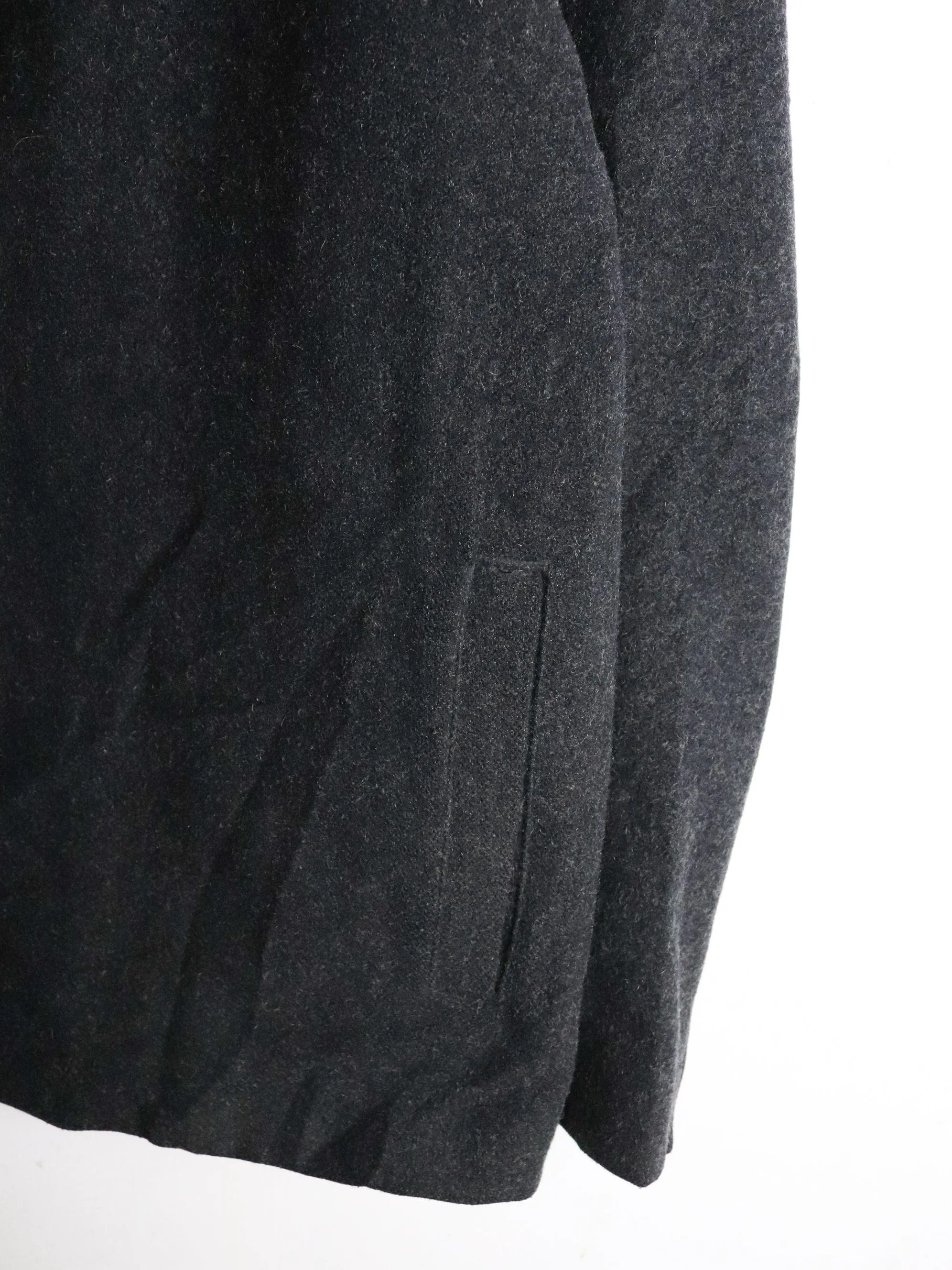 Vintage Gap Jacket Mens Large Grey Wool Blend Coat