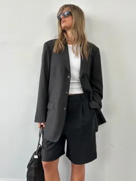 Vintage Pinstripe Wool Single Breasted Blazer - 44R/XXL