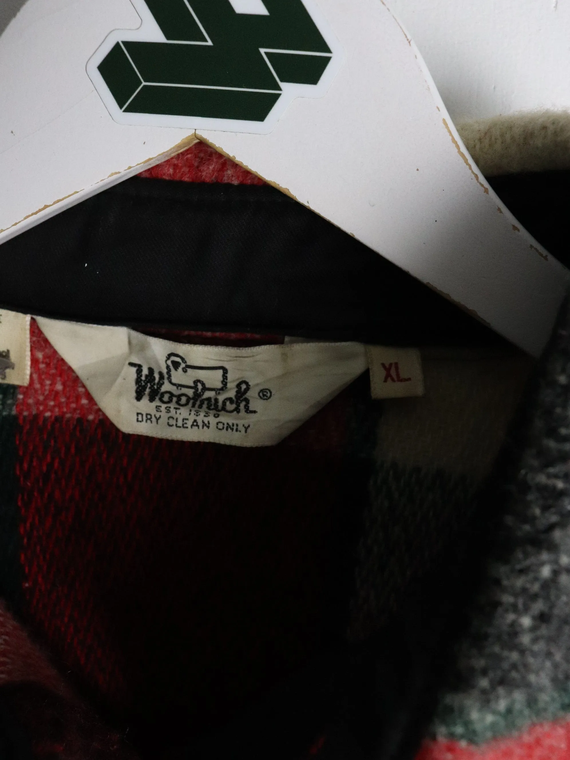 Vintage Woolrich Shirt Jacket Mens Red Wool Blend