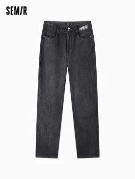 Women's gray straight leg pants