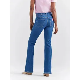 Women's Wrangler x Barbie™ Westward High Rise Bootcut Jean in Wrangler Blue