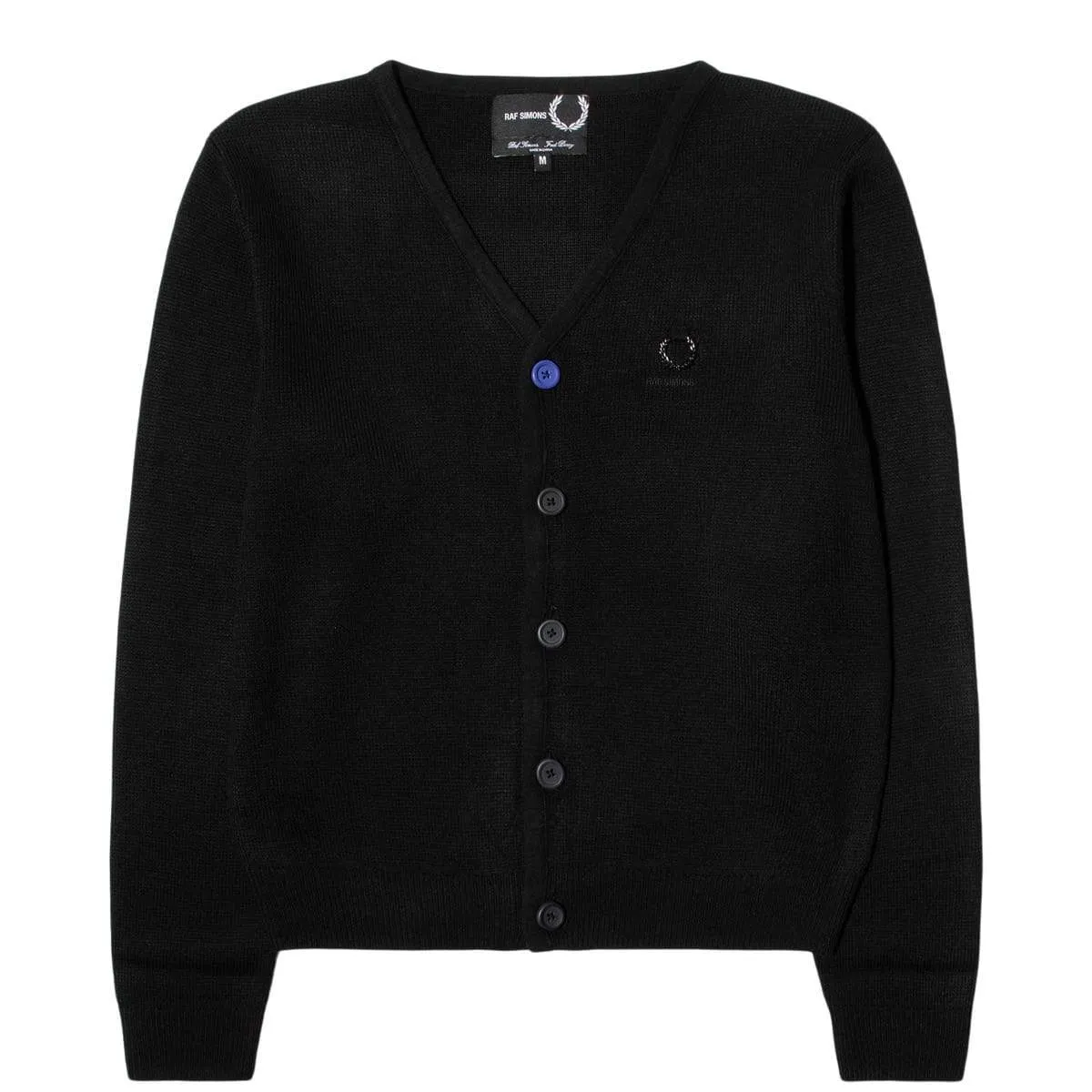 x Raf Simons CONTRAST BUTTON CARDIGAN